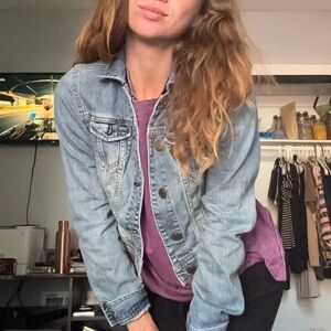 American Eagle Outfitters Light Blue Jean Jacket